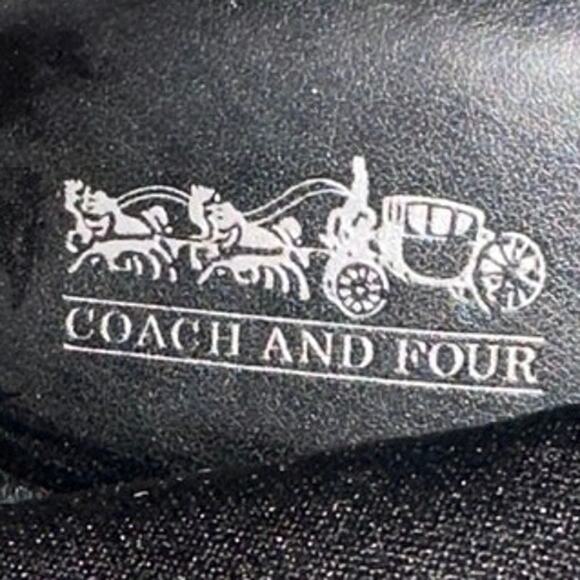 Coach & Four Black Leather Riding Boots. size 10 very nice boots! Full zip - Picture 3 of 14